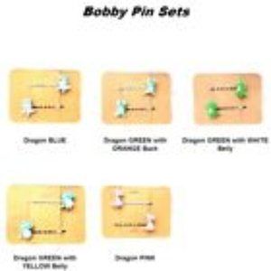 DRAGON Animal Handmade Bobby PIn Hair Clips - Set of 2 - You Choose Color SALE